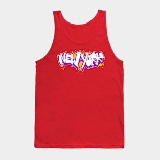 New York horizontal graffiti 1 Tank Top